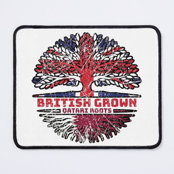 Item preview, Qatari Qatari British UK Tree Roots Flag designed and sold by FlagX.