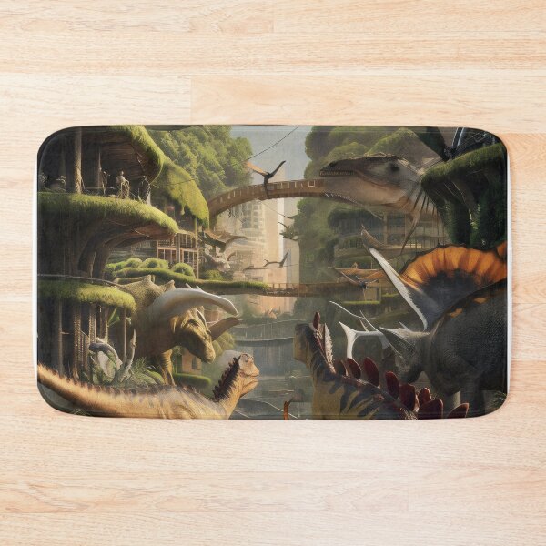 Item preview, Dinosaurs in the Jungle. designed and sold by MyHappyArtShop.