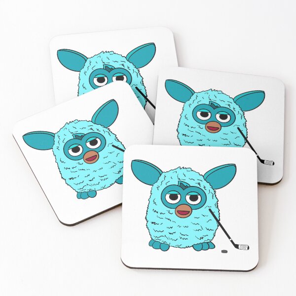 Item preview, Light Blue Ice Hockey Player Furby designed and sold by Animals-by-JB.