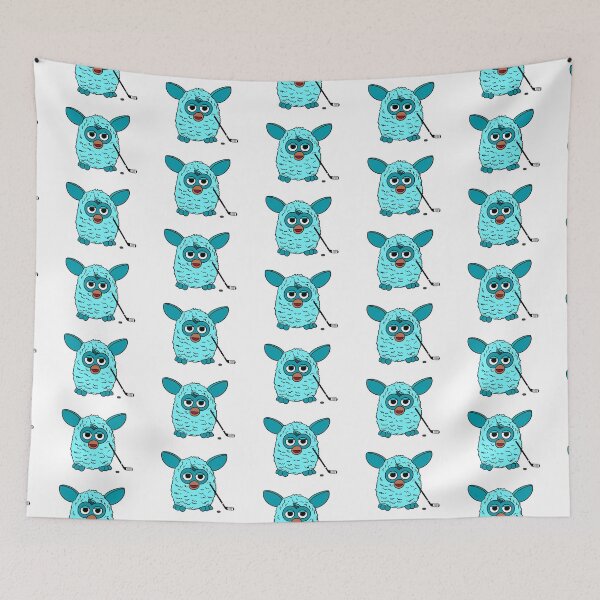 Item preview, Light Blue Ice Hockey Player Furby designed and sold by Animals-by-JB.
