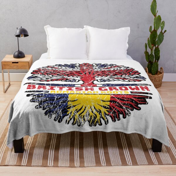Item preview, Romania Romanian Uk United Kingdom British Tree Roots Flag designed and sold by FlagX.