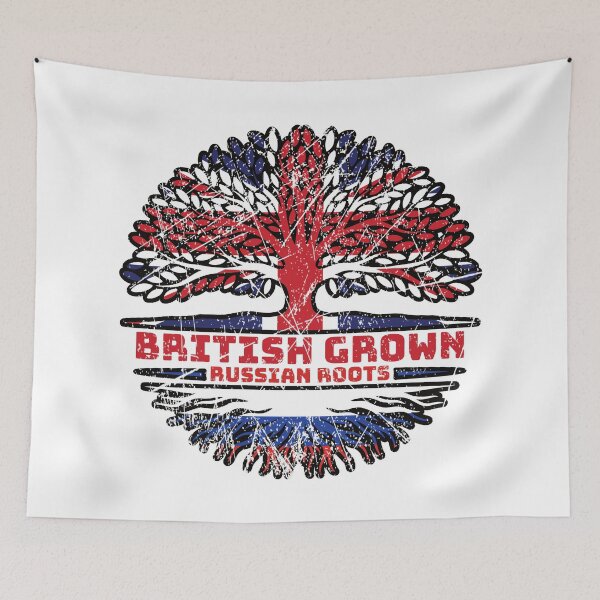 Item preview, Russia Russian Uk United Kingdom British Tree Roots Flag designed and sold by FlagX.
