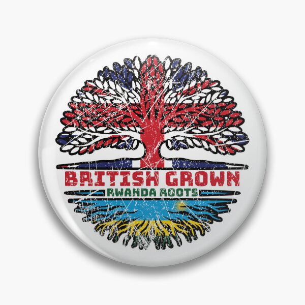 Item preview, Rwanda Rwandan British UK Tree Roots Flag designed and sold by FlagX.