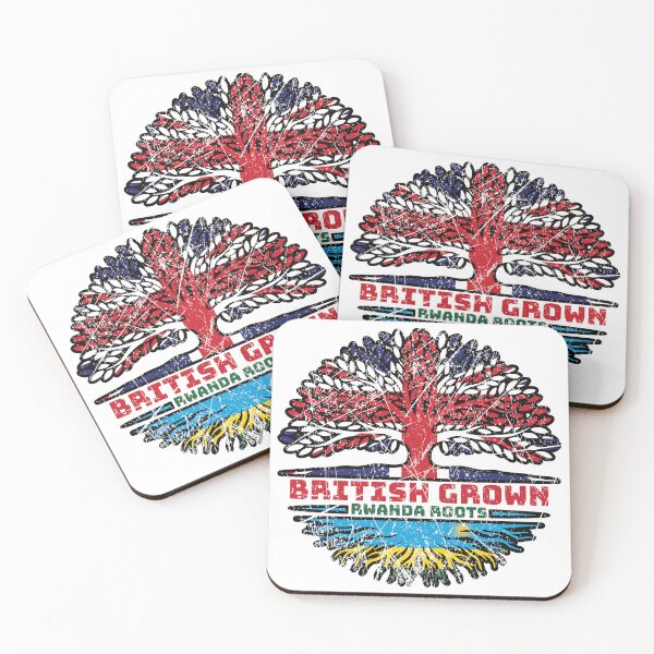 Item preview, Rwanda Rwandan British UK Tree Roots Flag designed and sold by FlagX.