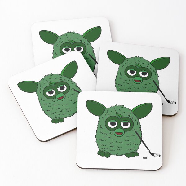 Item preview, Forest Green Ice Hockey Player Furby designed and sold by Animals-by-JB.