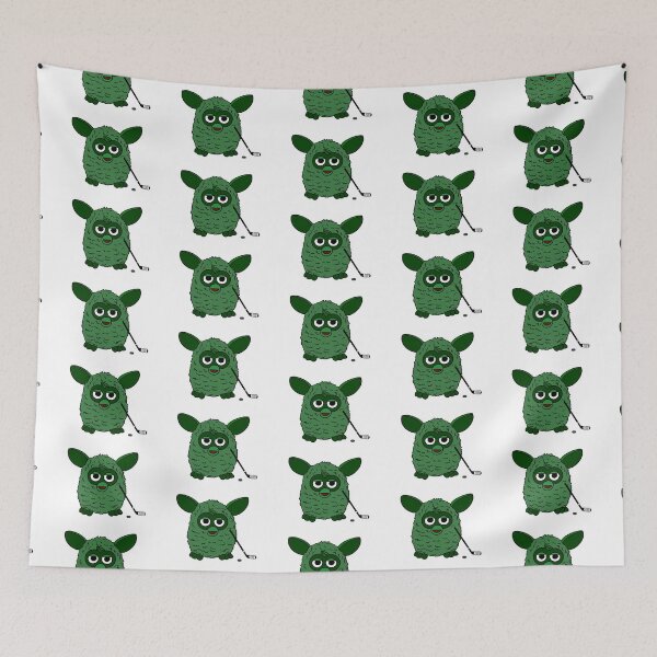 Item preview, Forest Green Ice Hockey Player Furby designed and sold by Animals-by-JB.