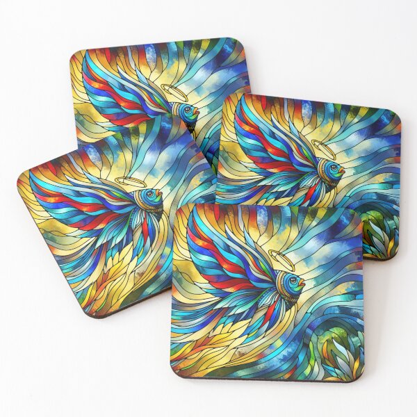 Item preview, Stained Glass Angel Fish  designed and sold by foilhat.