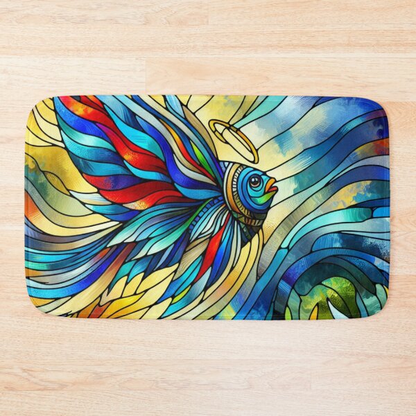 Item preview, Stained Glass Angel Fish  designed and sold by foilhat.