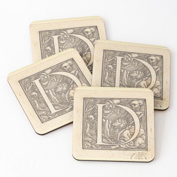 Item preview, Capital D, Dance of Death Alphabet designed and sold by TheBreezyCat.