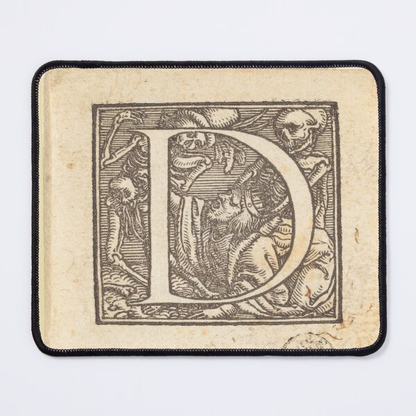 Item preview, Capital D, Dance of Death Alphabet designed and sold by TheBreezyCat.