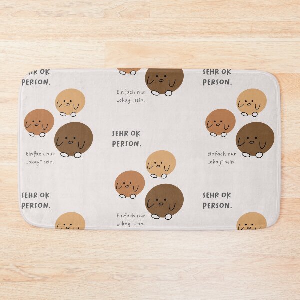 Item preview, SEHR IN ORDNUNG. Nur "okay" sein | Motivation and Inspiration | Cute Character Illustrations | Simple Design designed and sold by RM-Journey.