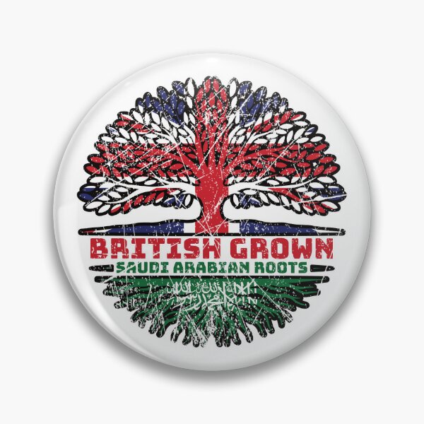 Item preview, Saudi Arabia Saudi Arabian Uk United Kingdom British Tree Roots Flag designed and sold by FlagX.