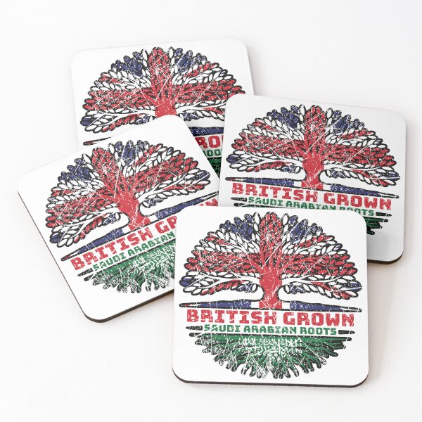 Item preview, Saudi Arabia Saudi Arabian Uk United Kingdom British Tree Roots Flag designed and sold by FlagX.