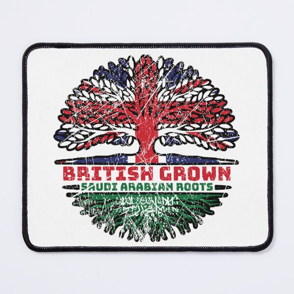 Item preview, Saudi Arabia Saudi Arabian Uk United Kingdom British Tree Roots Flag designed and sold by FlagX.