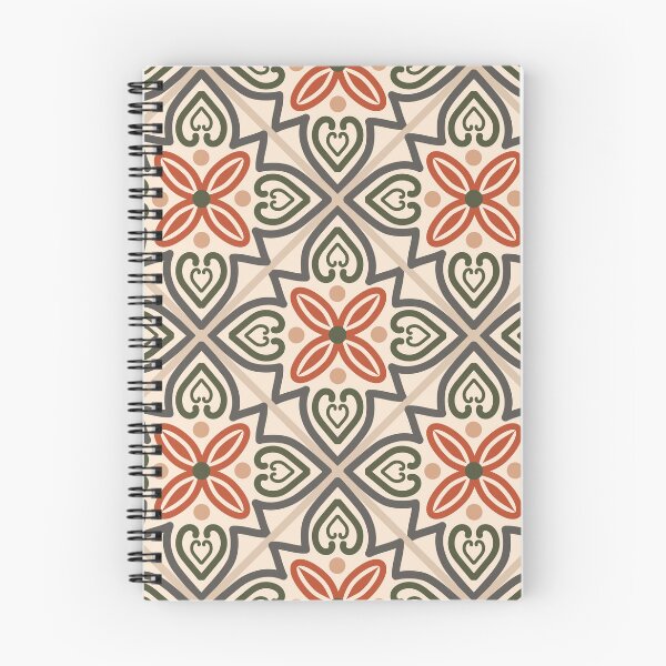 Item preview, ethnic green orange sand tiles designed and sold by chiara-de-david.