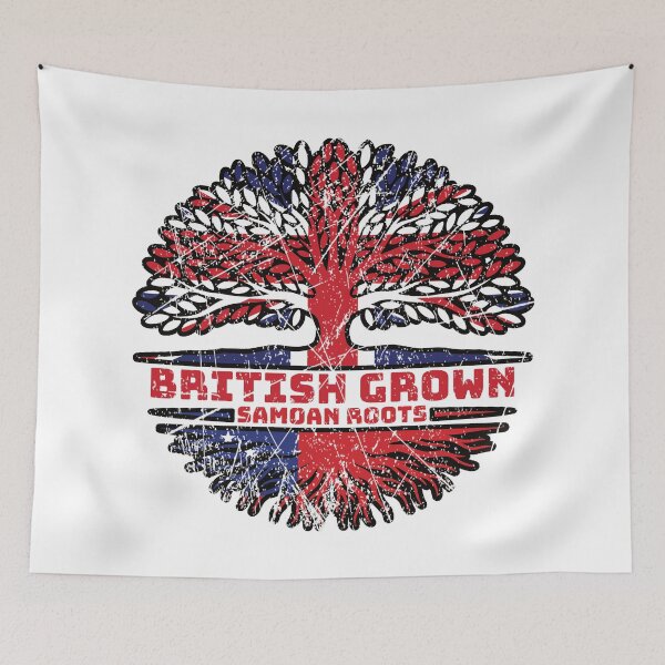 Item preview, Samoa Samoan Uk United Kingdom British Tree Roots Flag designed and sold by FlagX.