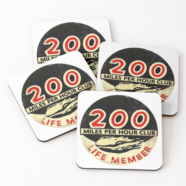 Item preview, Vintage 200 Miles per Hour Club life Member real retro sign designed and sold by PIXEL POP DESIGNS - Beyond the Norm!.