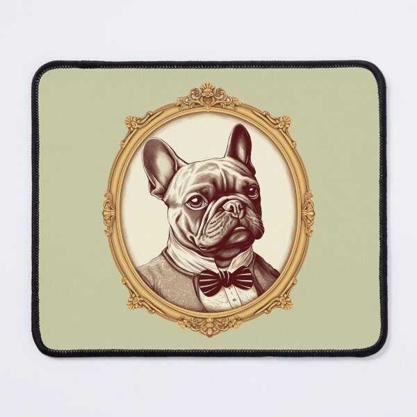 Item preview, Vintage Dapper French Bulldog designed and sold by TeaTimePrints.