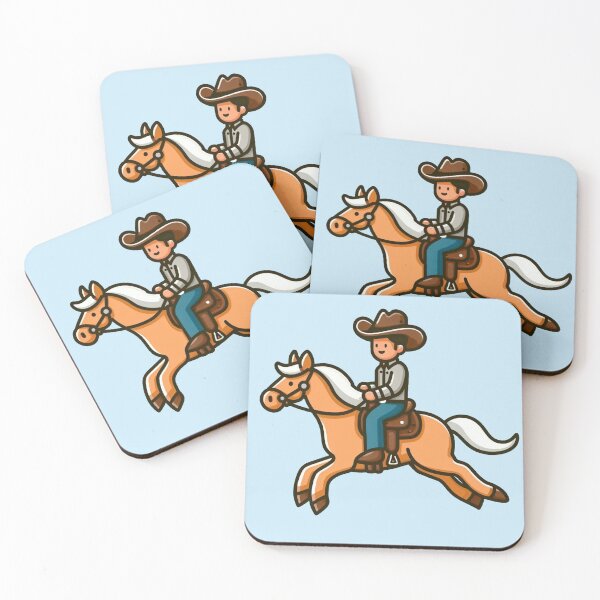 Item preview, Stylized Cowboy on Horseback Riding - Western designed and sold by Shtex.