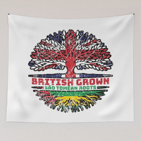 Item preview, Sao Tome and Principe Sao Tomean British UK Tree Roots Flag designed and sold by FlagX.