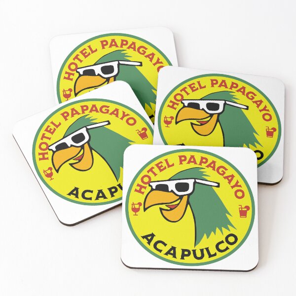 Item preview, Hotel Papagayo Acapulco Mexico - Vintage Travel Sticker - Vintage Luggage Label Parrot Hotel Mexico designed and sold by chrisrivait.