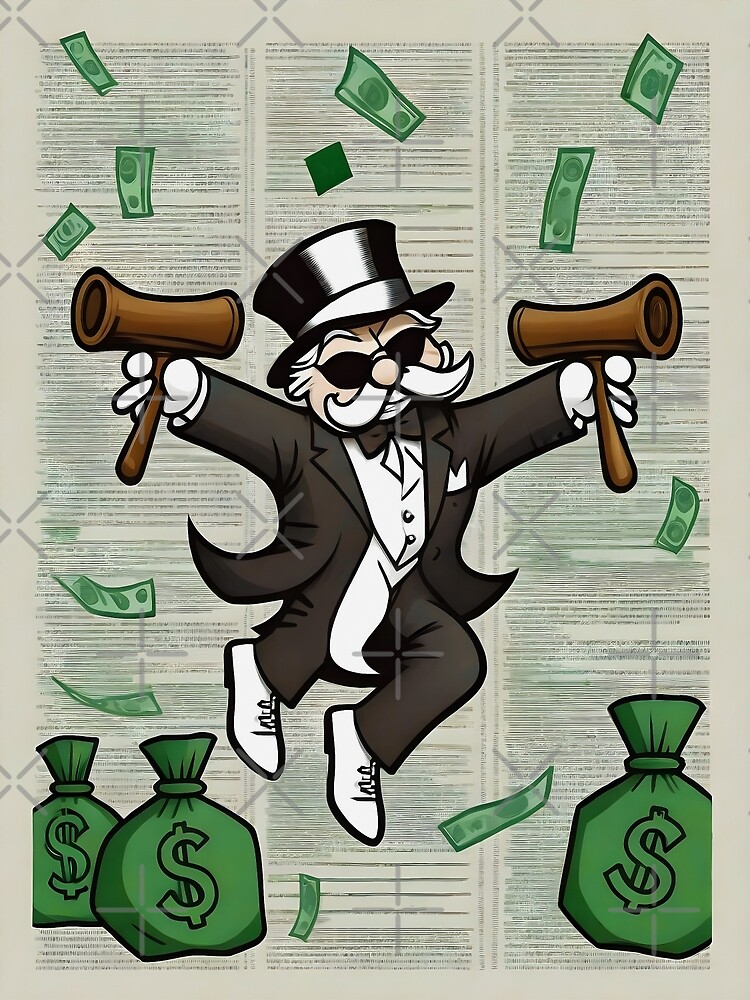 Póster for Sale con la obra «Tío Rico Dinero Arte Mentalidad