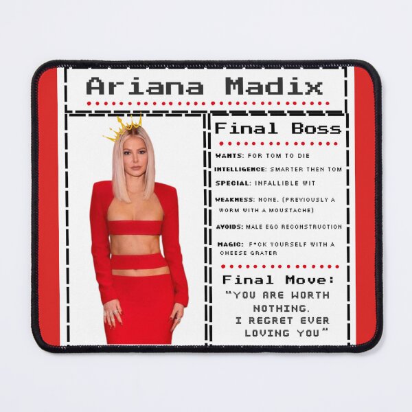 Item preview, Ariana Madix Character Stats - ORIGINAL CREATED BY CRUSHART1 designed and sold by CrushArt1.