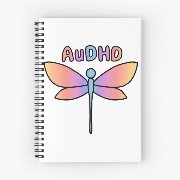 Item preview, AuDHD symbol dragonfly (ADHD and Autism) designed and sold by NeurodiverseTea.