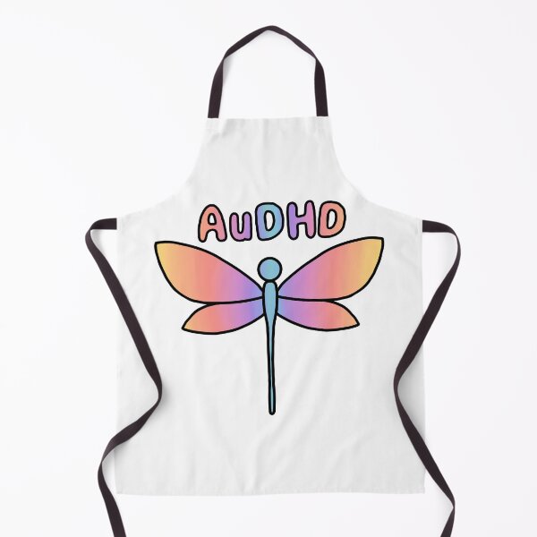 Item preview, AuDHD symbol dragonfly (ADHD and Autism) designed and sold by NeurodiverseTea.