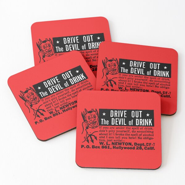 Item preview, DRIVE OUT THE DEVIL OF DRINK designed and sold by ThrowbackAds.
