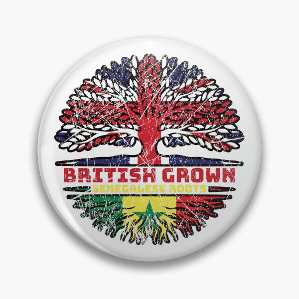 Item preview, Senegal Senegalese Uk United Kingdom British Tree Roots Flag designed and sold by FlagX.