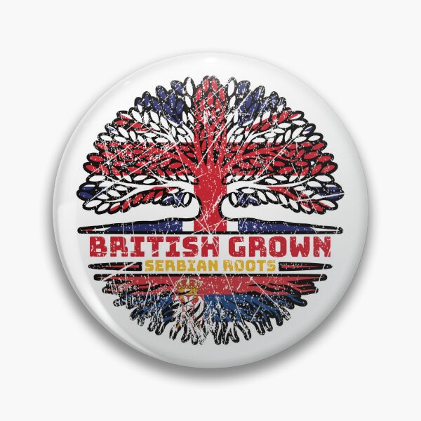 Item preview, Serbian Serbia Uk United Kingdom British Tree Roots Flag designed and sold by FlagX.