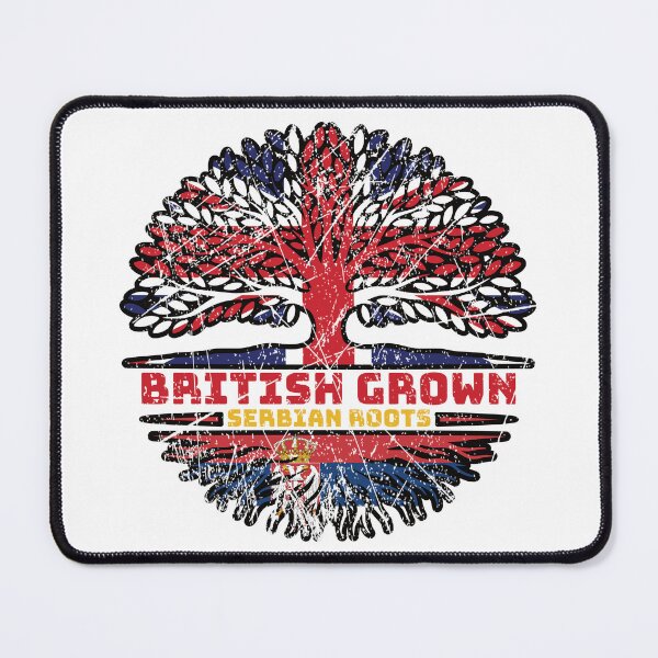 Item preview, Serbian Serbia Uk United Kingdom British Tree Roots Flag designed and sold by FlagX.