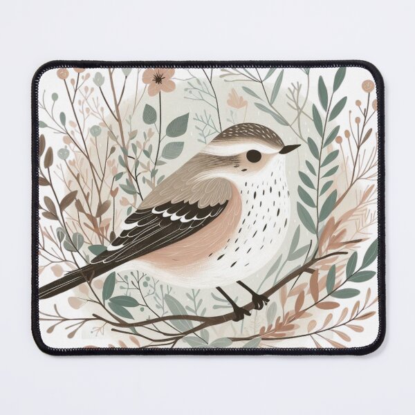 Item preview, Cute Bird, bird surrounded by twigs and flora designed and sold by ArtiseGraphics.