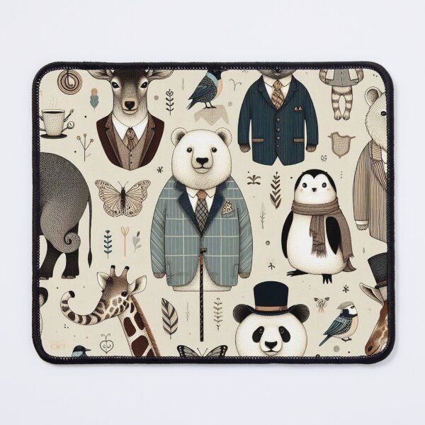 Item preview, Dapper Animals on Safari | Elegant Pattern for Home Decor designed and sold by litchick1977.