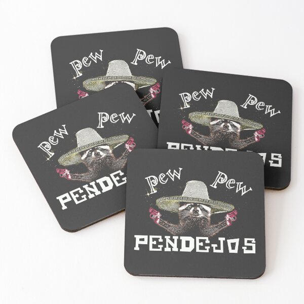 Item preview, PEW PEW Pendejos - Funny Raccoon Meme designed and sold by DragonScar.