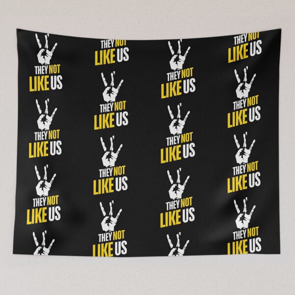 Item preview, They Not Like Us Gold Hip Hop Music Quote | Kendrick music designed and sold by Zuriel Hargrove.