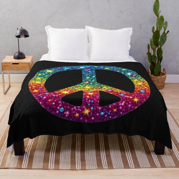 Item preview, Rainbow Glitter Peace designed and sold by AI-Only Creations.