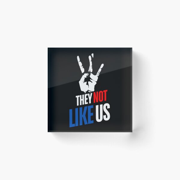 Item preview, They Not Like Us Red Blue Hip Hop Music Quote | Kendrick music designed and sold by Zuriel Hargrove.