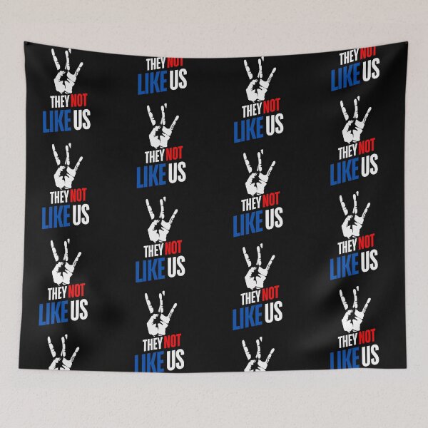 Item preview, They Not Like Us Red Blue Hip Hop Music Quote | Kendrick music designed and sold by Zuriel Hargrove.