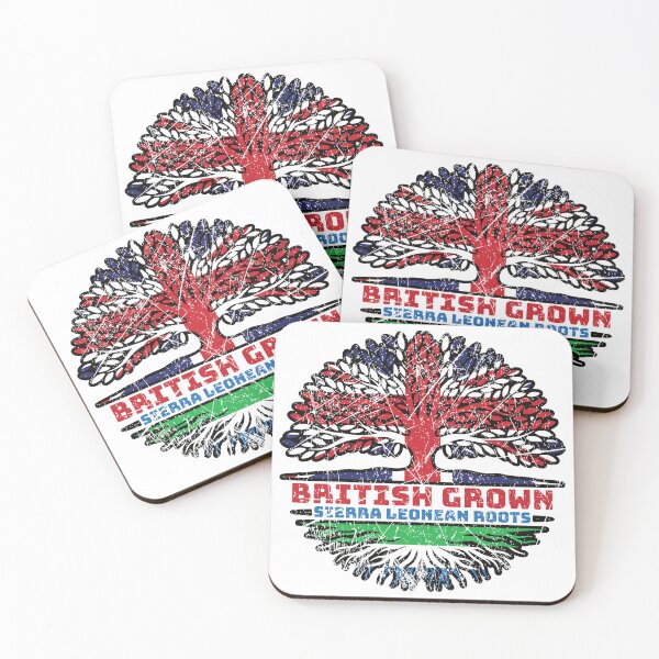 Item preview, Sierra Leone Sierra Leonean Uk United Kingdom British Tree Roots Flag designed and sold by FlagX.