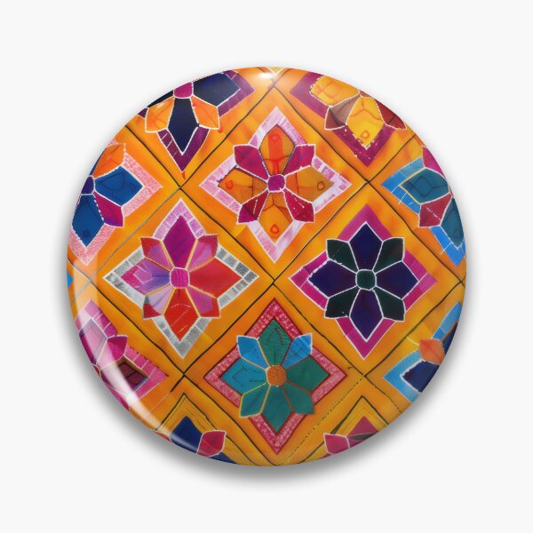 Item preview, Punjabi phulkari inspired pattern designed and sold by CulturalVibes.