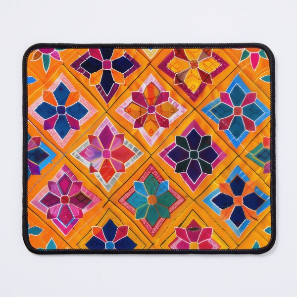 Item preview, Punjabi phulkari inspired pattern designed and sold by CulturalVibes.