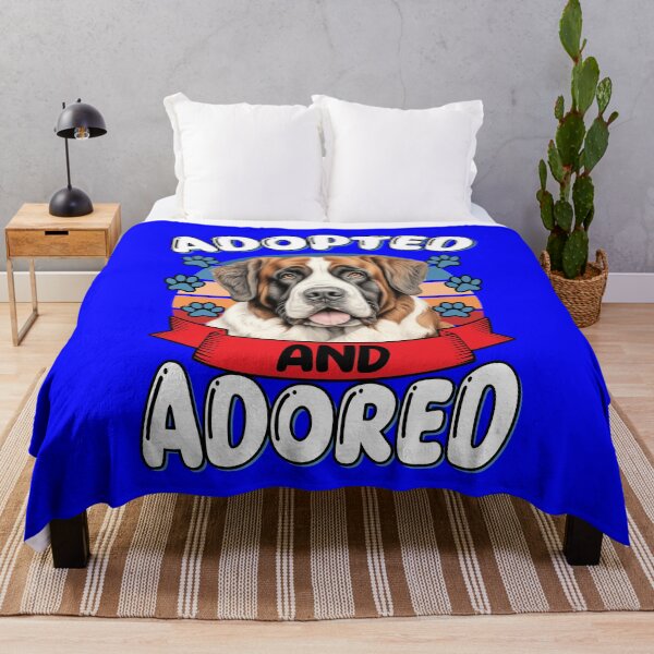 Item preview, Saint Bernard Pet Dog Owner Adopted And Adored Art Design designed and sold by fantasticdesign.