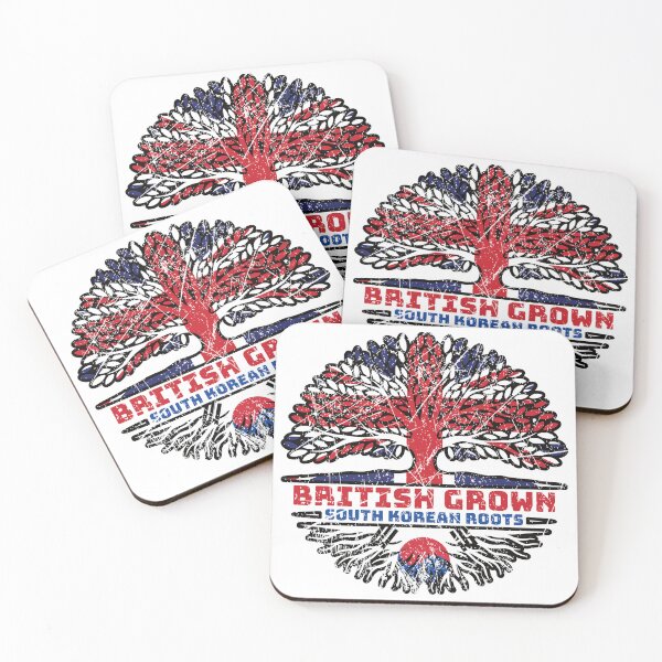 Item preview, South Korean South Korea Uk United Kingdom British Tree Roots Flag designed and sold by FlagX.