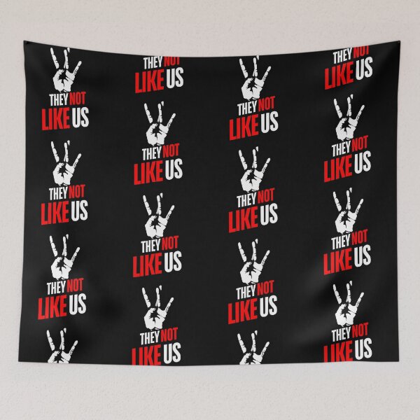 Item preview, They Not Like Us Red Hip Hop Music Quote | Kendrick music designed and sold by Zuriel Hargrove.