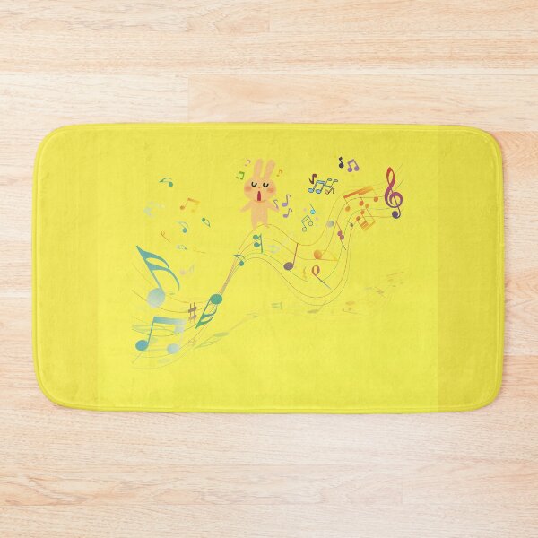 Item preview, Music Notation Flowing While Rabbit Sings designed and sold by BrightrDayMusicArt.