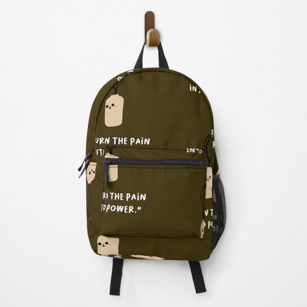 Item preview, "Turn the Pain into Power." | Motivation and Inspiration | Cute Character Illustrations | Simple Design designed and sold by RM-Journey.