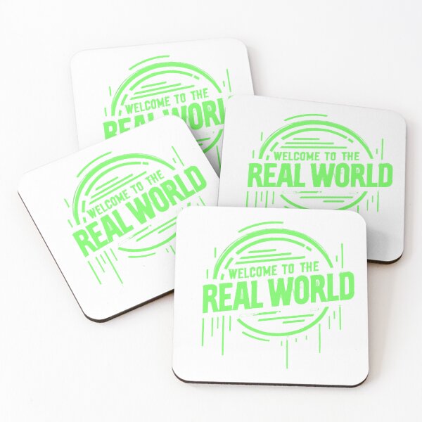 Item preview, Welcome to the Real World - Neon Drip Cyberpunk Logo designed and sold by KriticalDesigns.