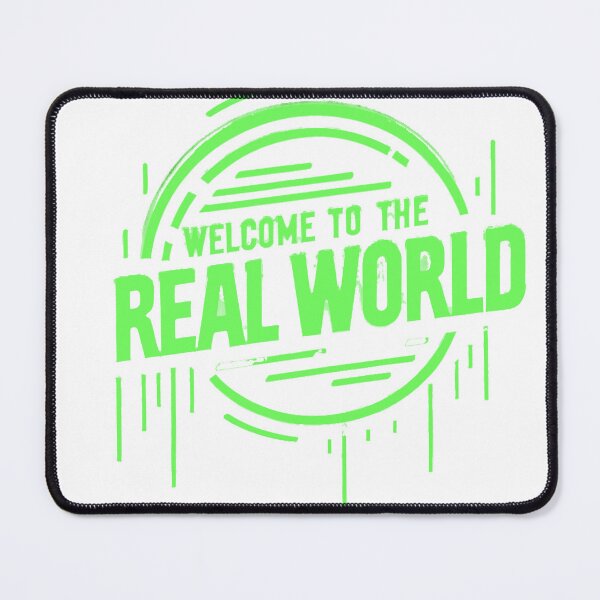 Item preview, Welcome to the Real World - Neon Drip Cyberpunk Logo designed and sold by KriticalDesigns.
